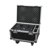 Showtec EventLITE 4/10 Q4 Set Flight Case LED Wireless Battery Uplighter Package